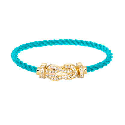 [Eterna Jewels]CHANCE LARGE 8 FIGURE BUCKLE FULLDIAMOND BRACELET GOLD