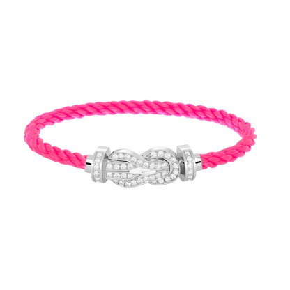 [Eterna Jewels]CHANCE LARGE 8 FIGURE BUCKLE FULL DIAMOND BRACELET SILVER