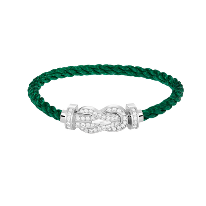 [Eterna Jewels]CHANCE LARGE 8 FIGURE BUCKLE FULL DIAMOND BRACELET SILVER