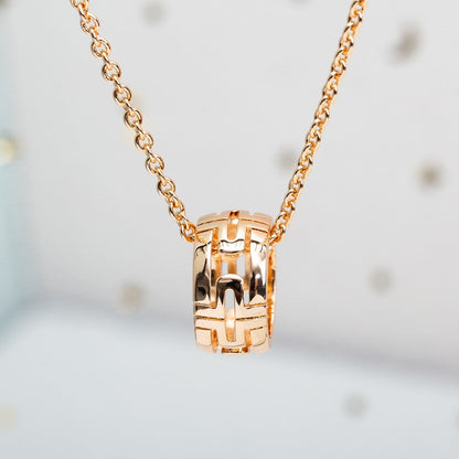 [Eterna Jewels]PARENTESI NECKLACE PINK GOLD