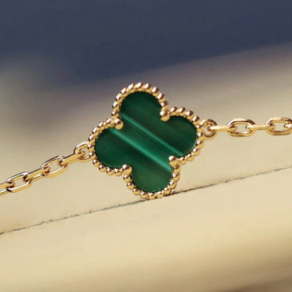 [Eterna Jewels]CLOVER 20 MOTIFS MALACHITE GOLD