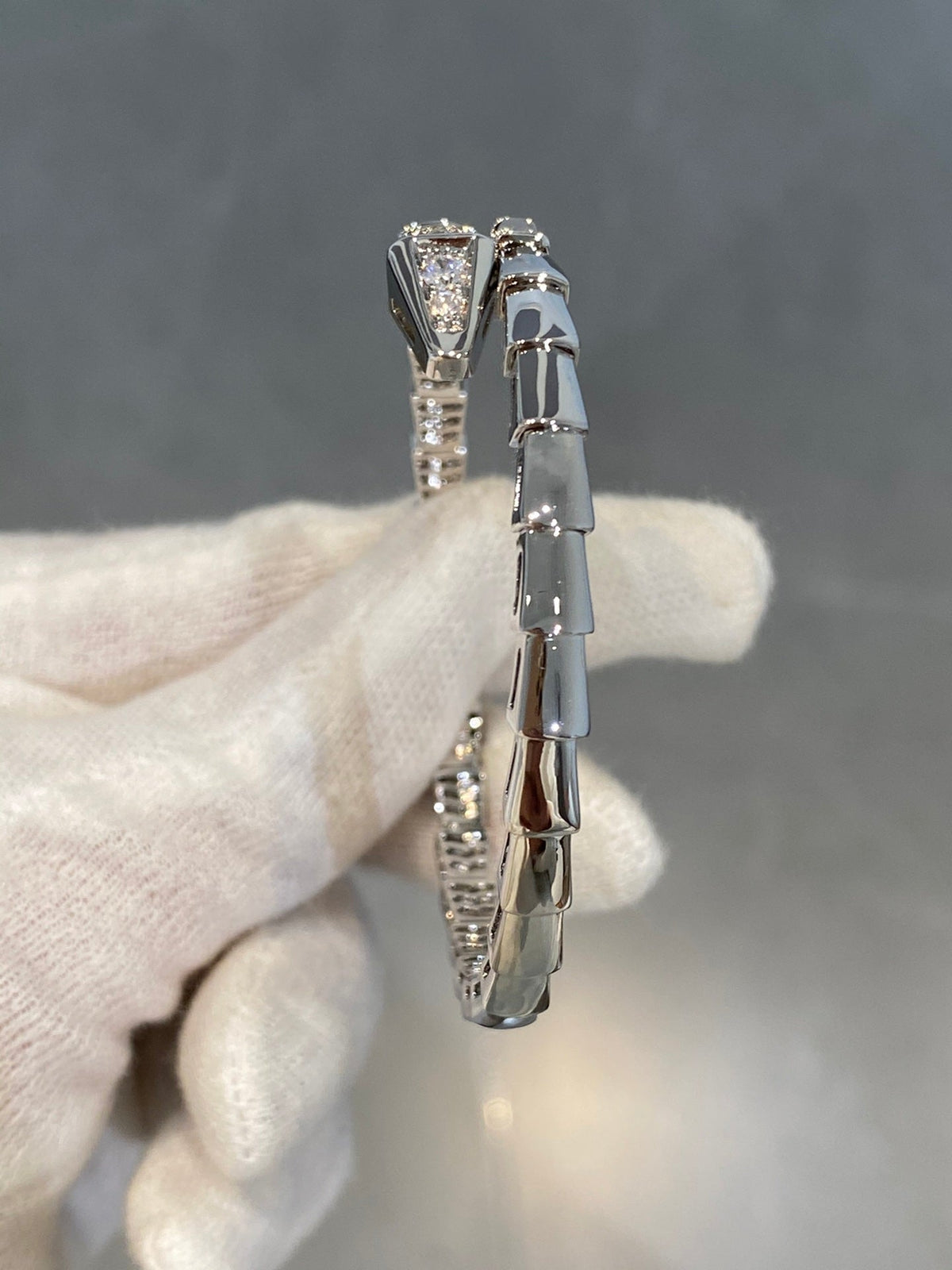 [Eterna Jewels]SERPENTI BRACELET DIAMONDS SILVER