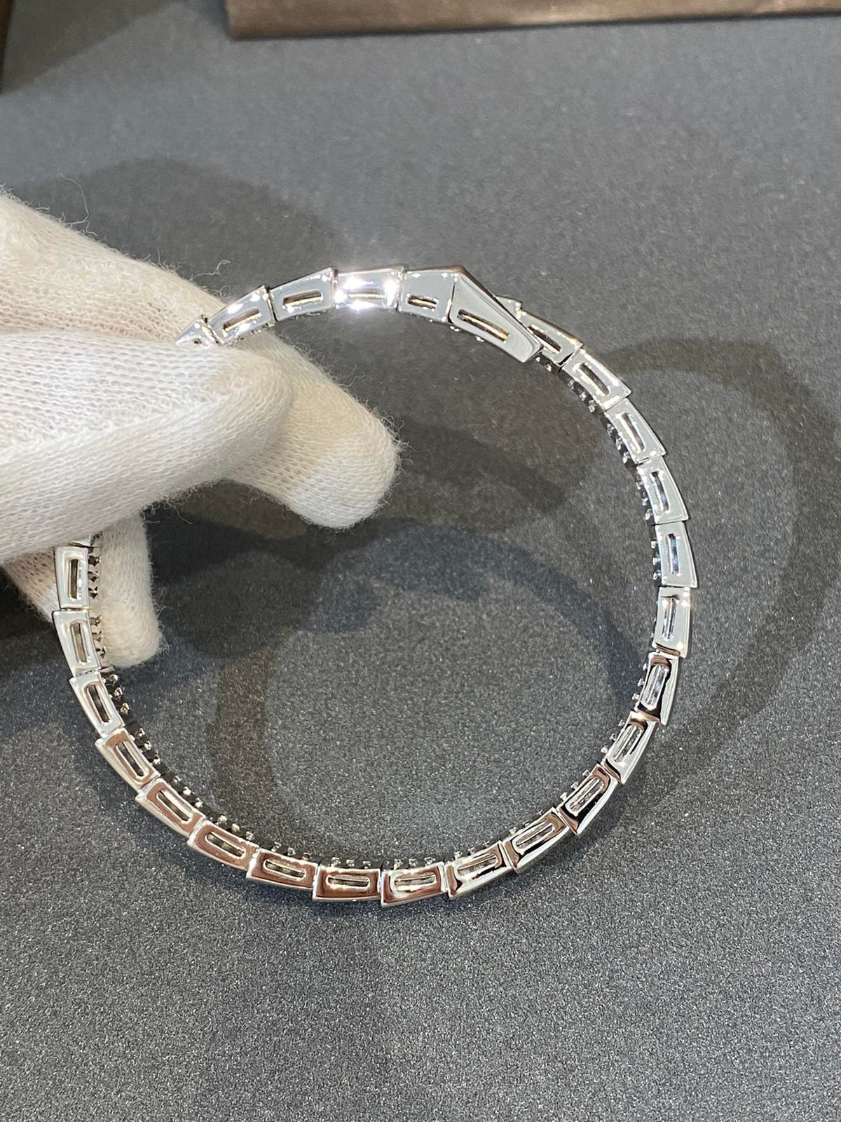 [Eterna Jewels]SERPENTI BRACELET DIAMONDS SILVER