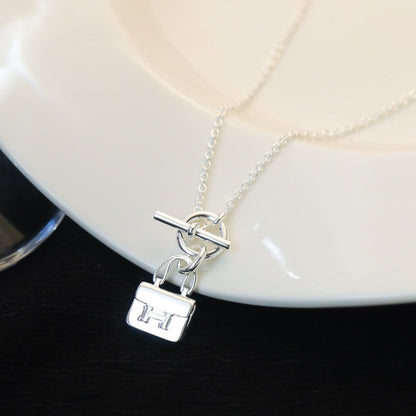 [Eterna Jewels]POP H PEDANT SILVER NECKLACE