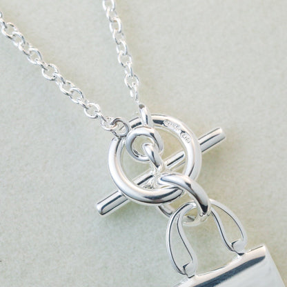 [Eterna Jewels]POP H PEDANT SILVER NECKLACE