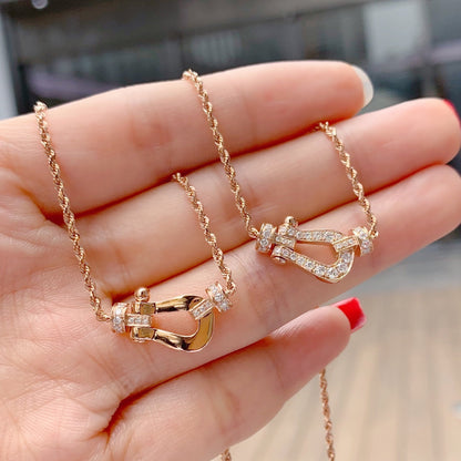[Eterna Jewels]FORCE 10 PINK GOLD DIAMOND NECKLACE