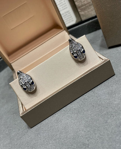 [Eterna Jewels]SERPENT DIAMOND STUD EARRINGS