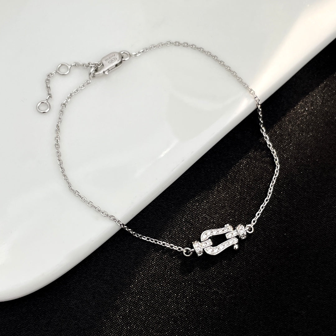 [Eterna Jewels]FORCE 10 FULL DIAMOND BUCKLE CHAIN LINK MINI MODEL