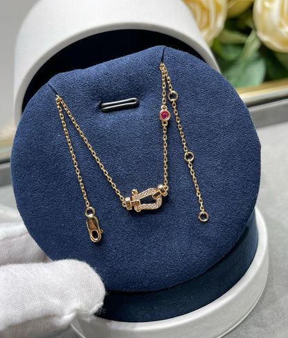 [Eterna Jewels]FORCE 10 DIAMOND PINK GOLD NECKLACE