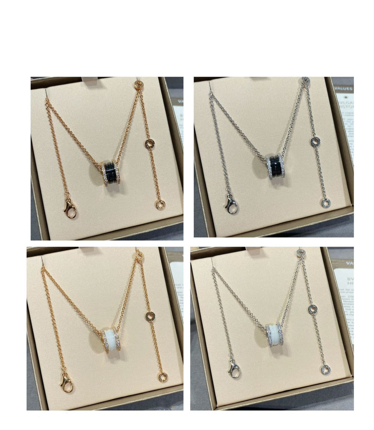 [Eterna Jewels]ZERO 1 DIAMOND CERAMIC NECKLACE