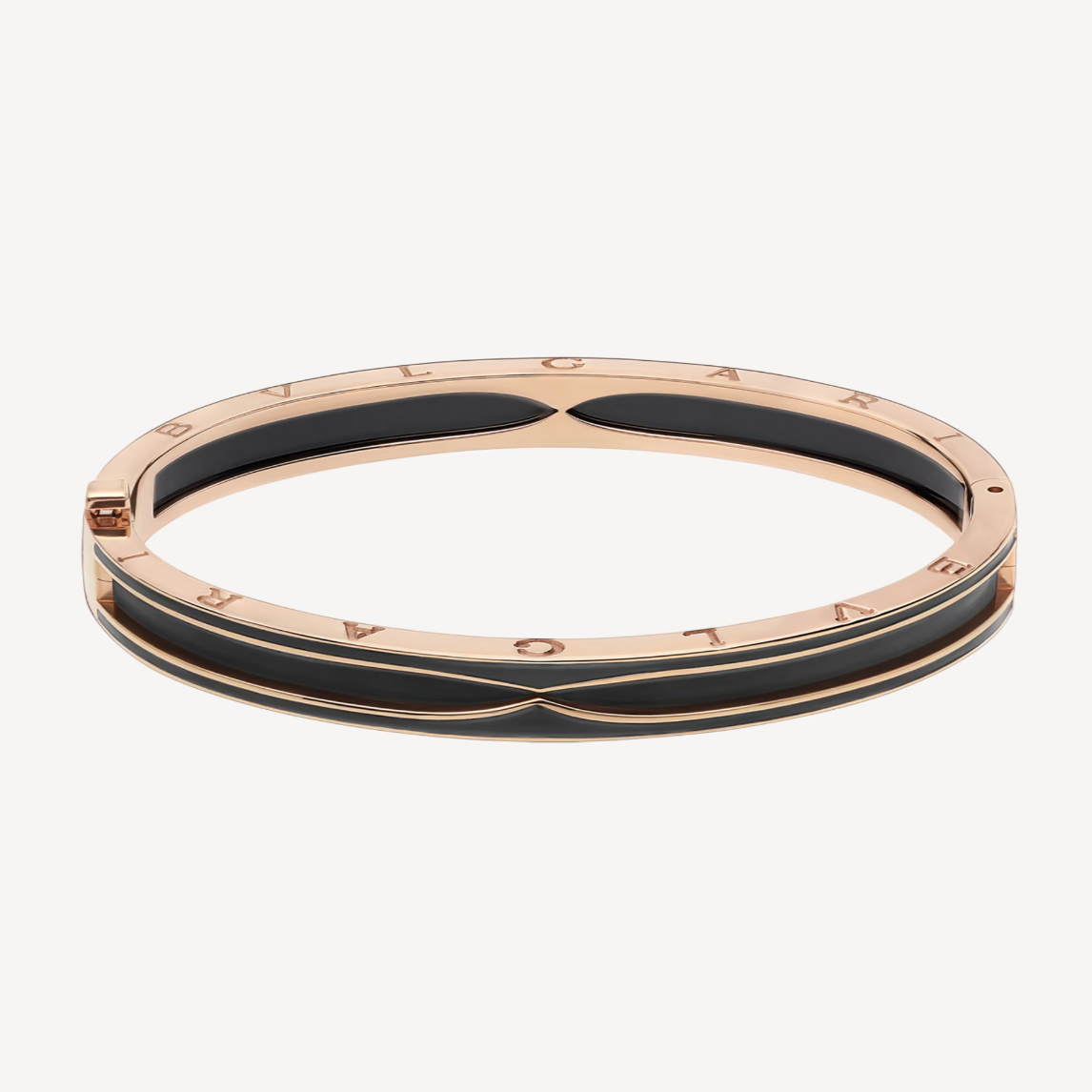 [Eterna Jewels]ZERO 1 PINK GOLD WITH MATTE BLACK CERAMIC BRACELET