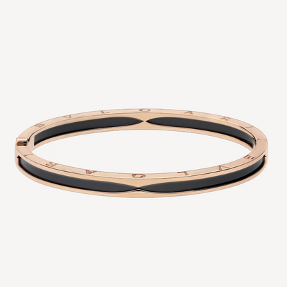 [Eterna Jewels]ZERO 1 PINK GOLD WITH BLACK CERAMIC BRACELET