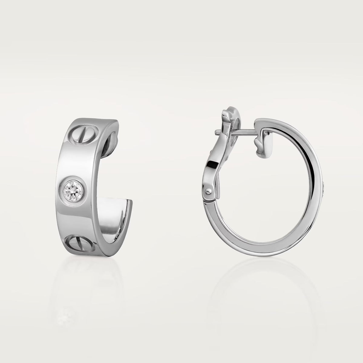 [Eterna Jewels]LOVE EARRINGS 5.7MM 2 DIAMONDS