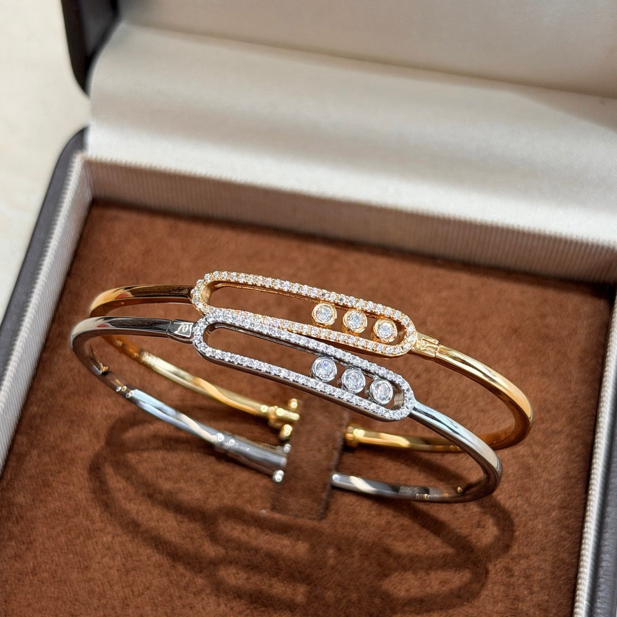 [Eterna Jewels]Move Pavé Diamond Bangle Bracelet M
