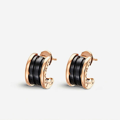 [Eterna Jewels]ZERO 1 PINK GOLD CERAMIC EARRINGS