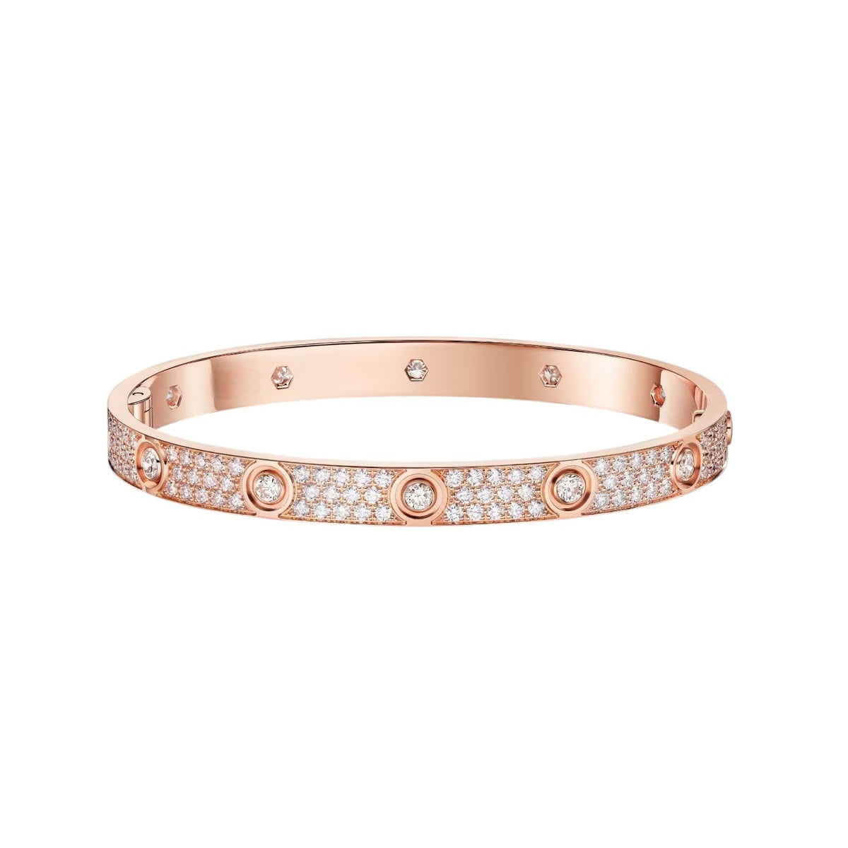 [Eterna Jewels]LOVE BRACELET 6.1MM DIAMOND-PAVED 10 BIG DIAMONDS