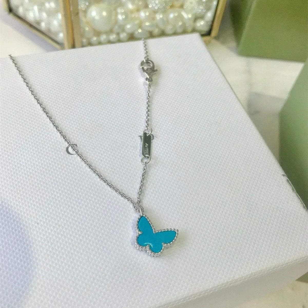 [Eterna Jewels]BUTTERFLY TURQUOISE BUTTERFLY BRACELET SILVER