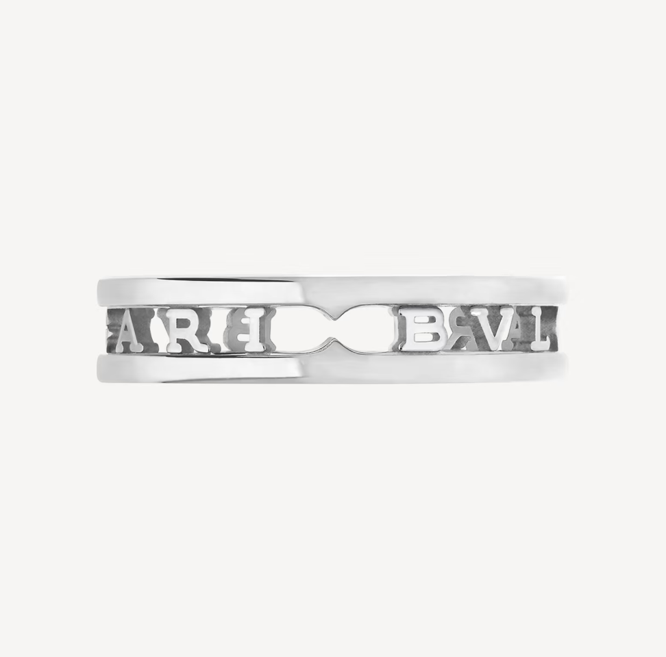 [Eterna Jewels]ZERO 1 ONE-BAND WITH OPENWORK LOGO SPIRAL RING