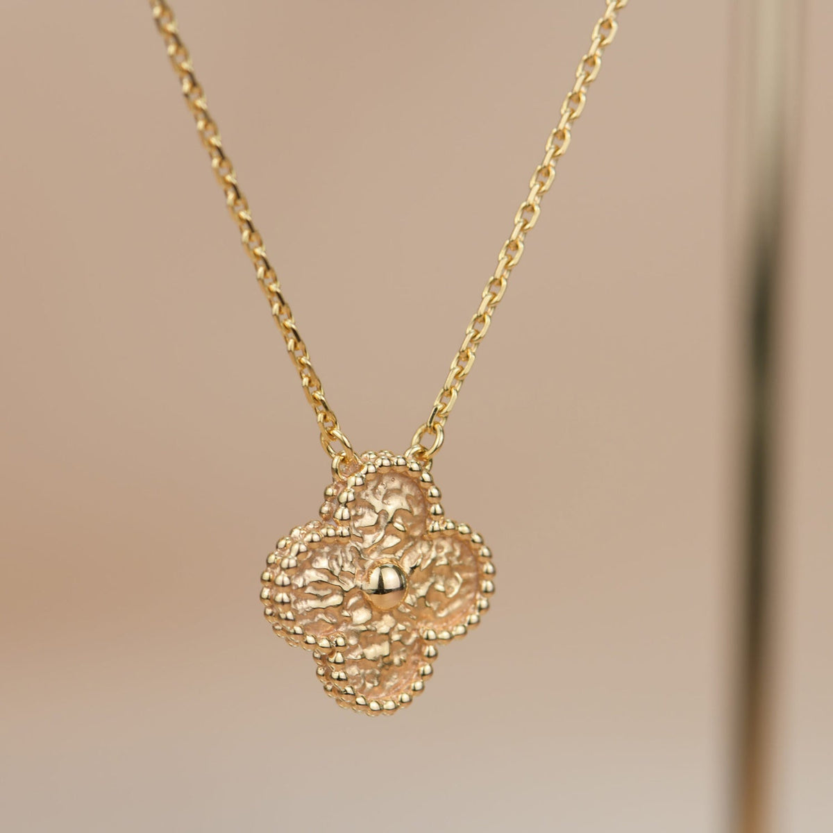 [Eterna Jewels]CLOVER 15MM  BRONZING NECKLACE