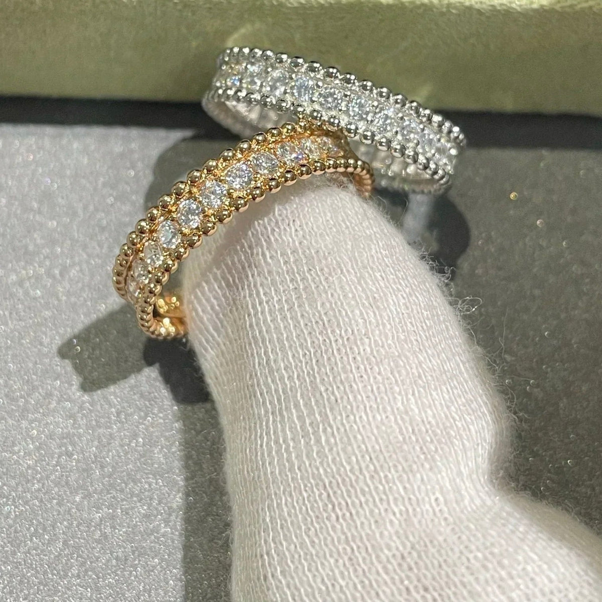 [Eterna Jewels]PERLEE DIAMOND SILVER RING