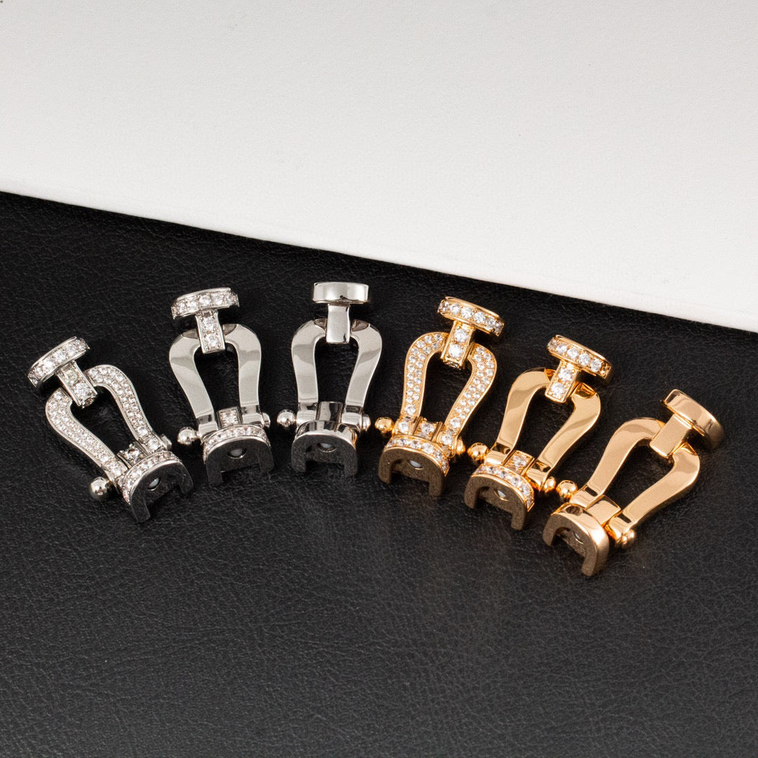 [Eterna Jewels]FORCE LARGE HORSESHOE FULL DIAMOND BRACELET SILVER