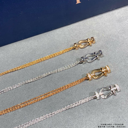 [Eterna Jewels]FORCE SMALL HORSESHOE  DIAMOND CHAIN ROPE BRACELET