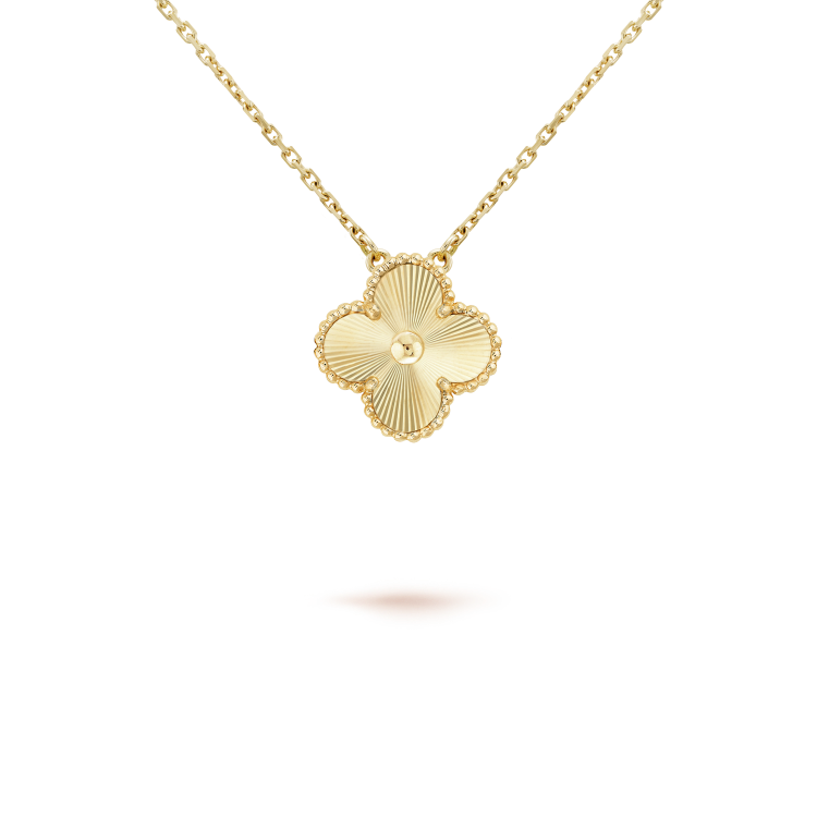 [Eterna Jewels]CLOVER 15MM LASER NECKLACE AND BOX