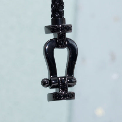 [Eterna Jewels]FORCE LARGE SERIES HORSESHOE BLACK SAMURAI BRACELET
