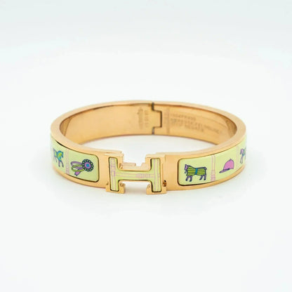 [Eterna Jewels]H PINK GOLD BRACELET CREAM CERAMIC