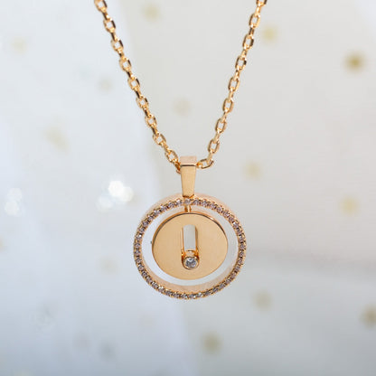 [Eterna Jewels]LUCKY MOVE PM NECKLACE PINK GOLD DIAMOND