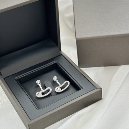 [Eterna Jewels]MOVE UNO SILVER DIAMOND EARRINGS