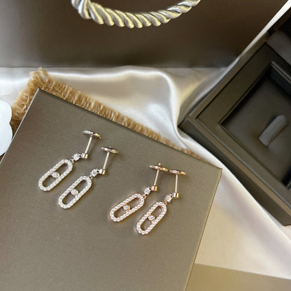 [Eterna Jewels]DORMEUSES MOVE UNO DIAMOND EARRINGS