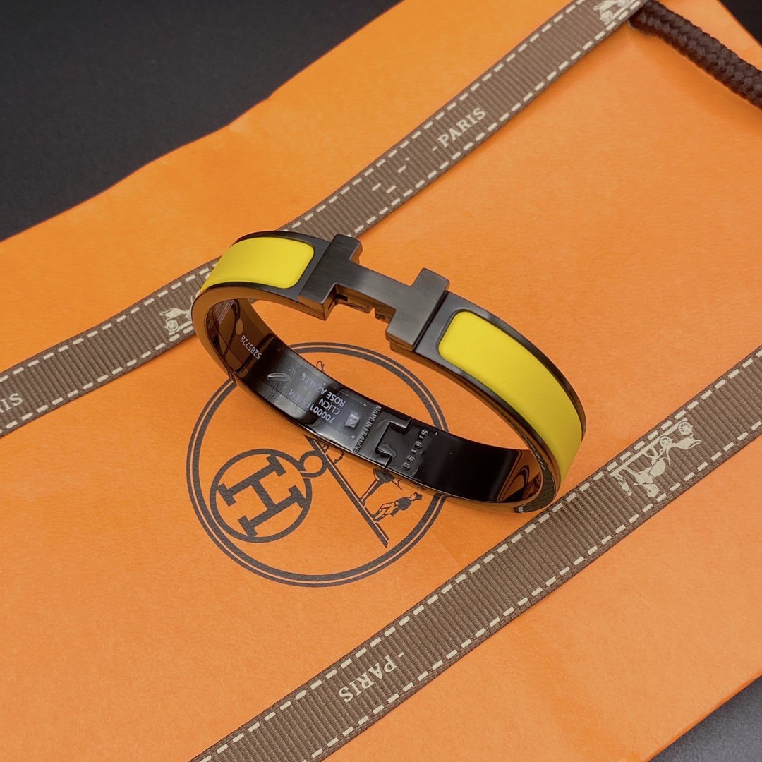 [Eterna Jewels]CLIC HM SO BLACK YELLOW BRACELET