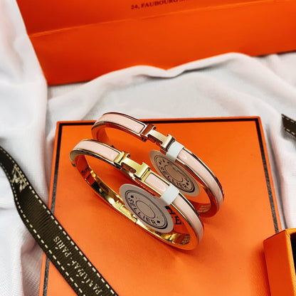 [Eterna Jewels]CLASSIC HM CLIC  PINK 8MM ENAMEL BRACELET
