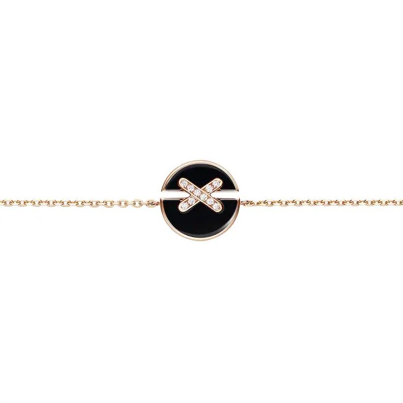 [Eterna Jewels]JEUX DE BRACELET ONYX PINK GOLD DIAMOND