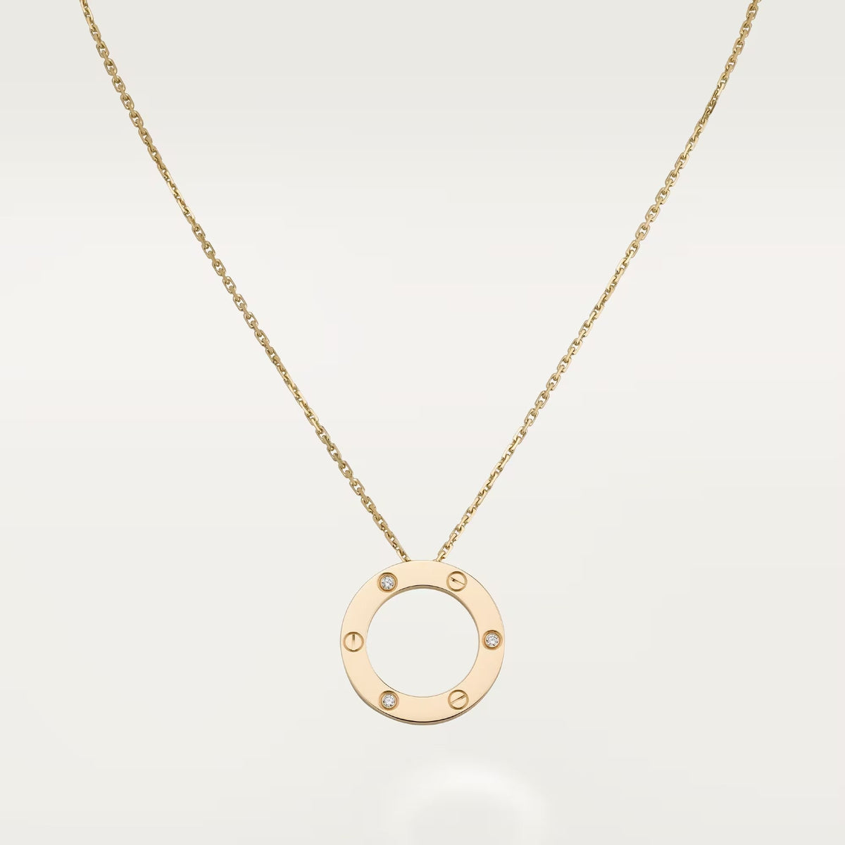 [Eterna Jewels]LOVE NECKLACE 16MM 3 DIAMONDS