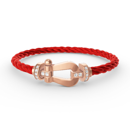 [Eterna Jewels]FORCE LARGE HORSESHOE HALF DIAMOND BRACELET ROSE GOLD