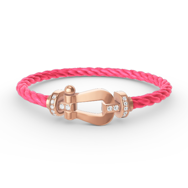 [Eterna Jewels]FORCE LARGE HORSESHOE HALF DIAMOND BRACELET ROSE GOLD