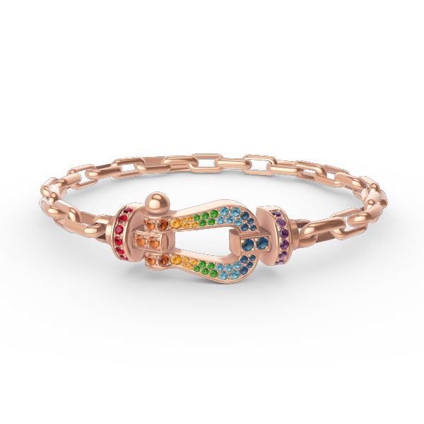 [Eterna Jewels]FORCE LARGE HORSESHOE CLASP  METAL BRACELET