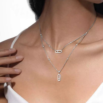 [Eterna Jewels] Move Uno Diamond Necklace