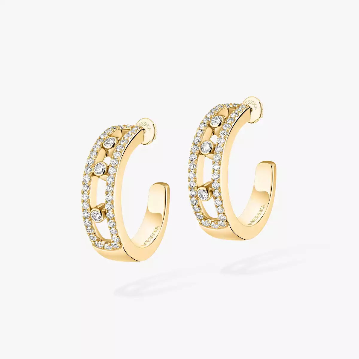 [Eterna Jewels]Diamond Pave_ Hoop Earrings Move