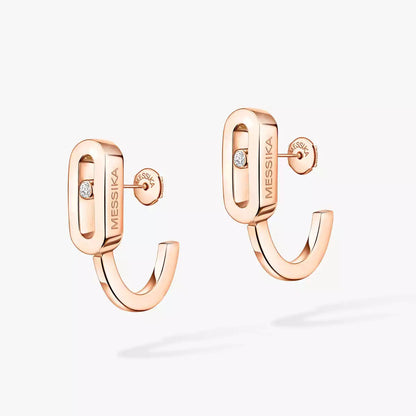 [Eterna Jewels]Diamond Mini Hoop Earrings Move Classique