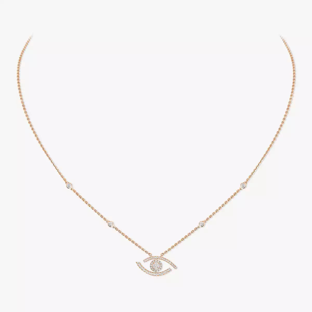 [Eterna Jewels]Pave_ Diamond Necklace Lucky Eye