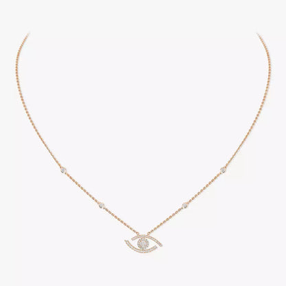 [Eterna Jewels]Pave_ Diamond Necklace Lucky Eye