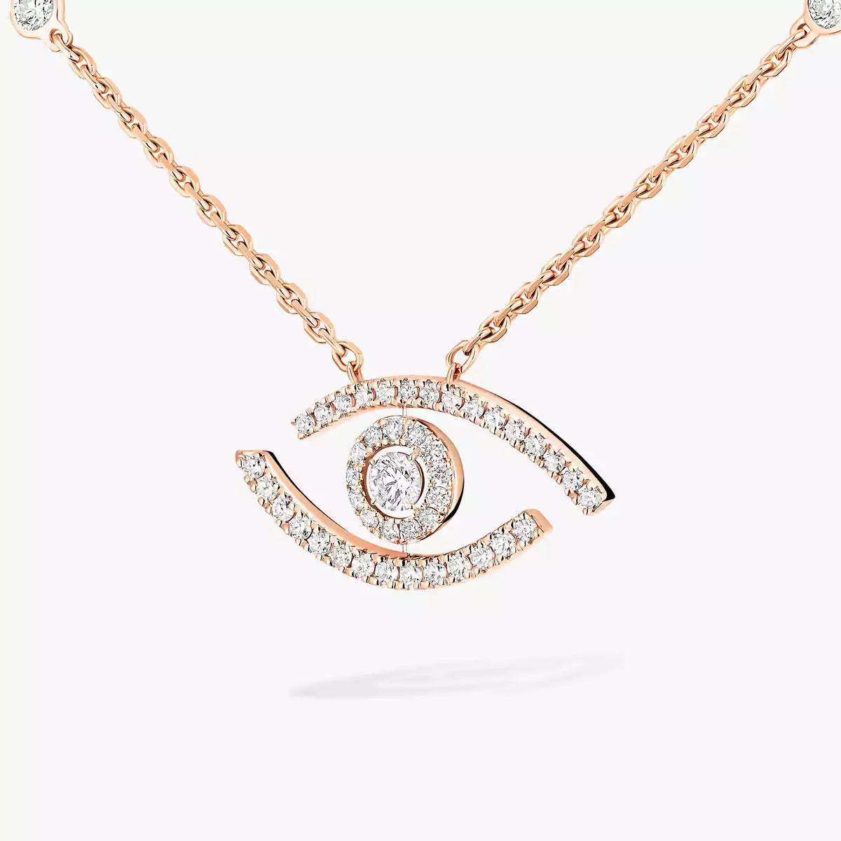 [Eterna Jewels]Pave_ Diamond Necklace Lucky Eye