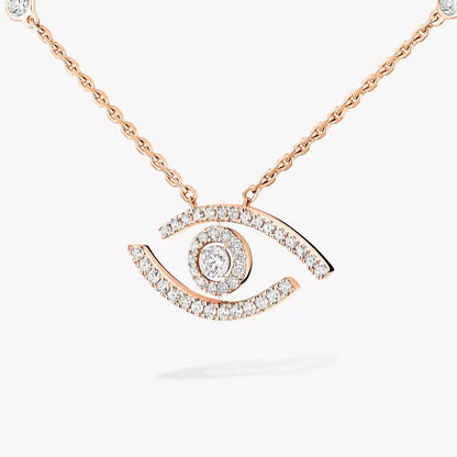 [Eterna Jewels]Pave_ Diamond Necklace Lucky Eye