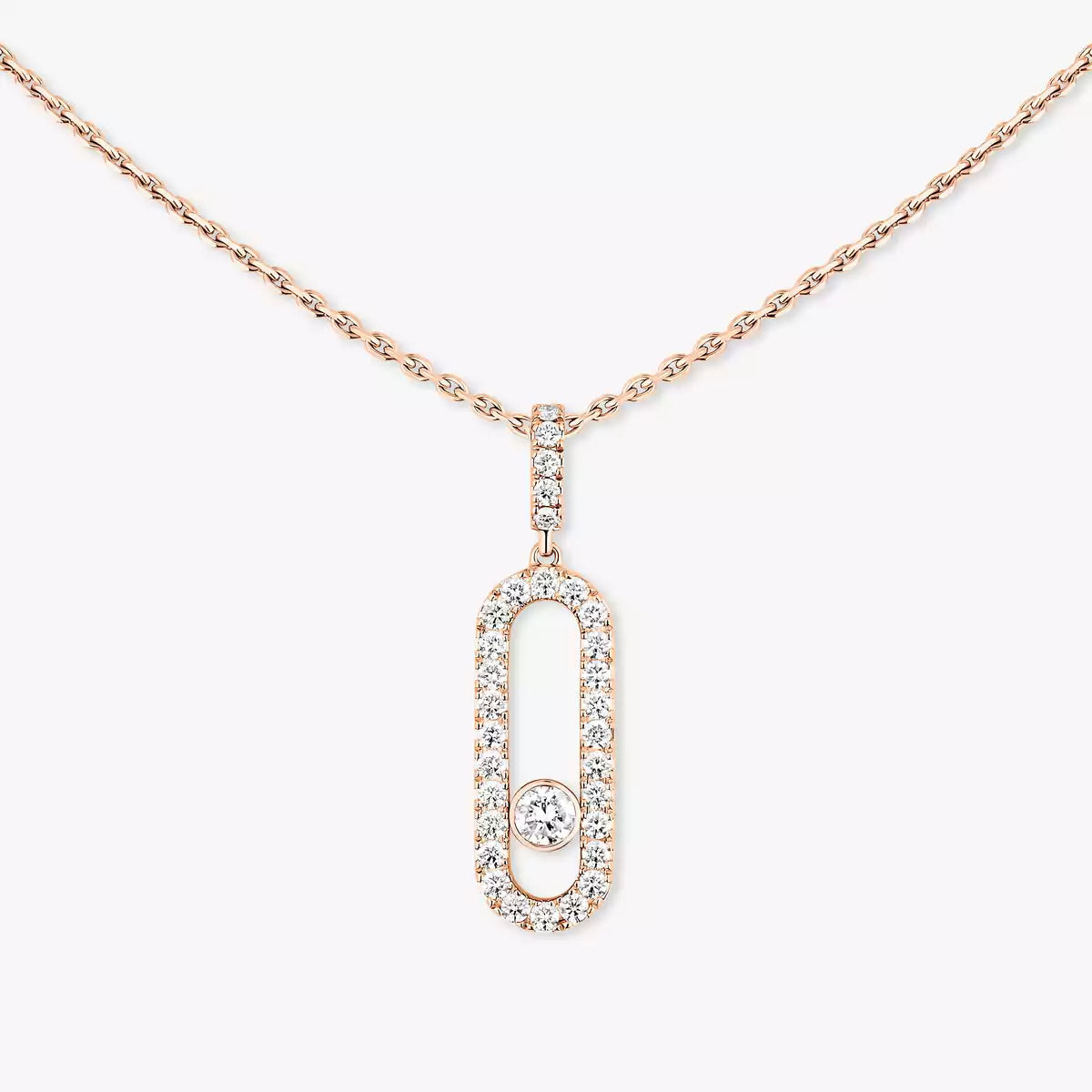 [Eterna Jewels]Move Uno Diamond Necklace in Rose Gold