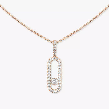 [Eterna Jewels]Move Uno Diamond Necklace in Rose Gold