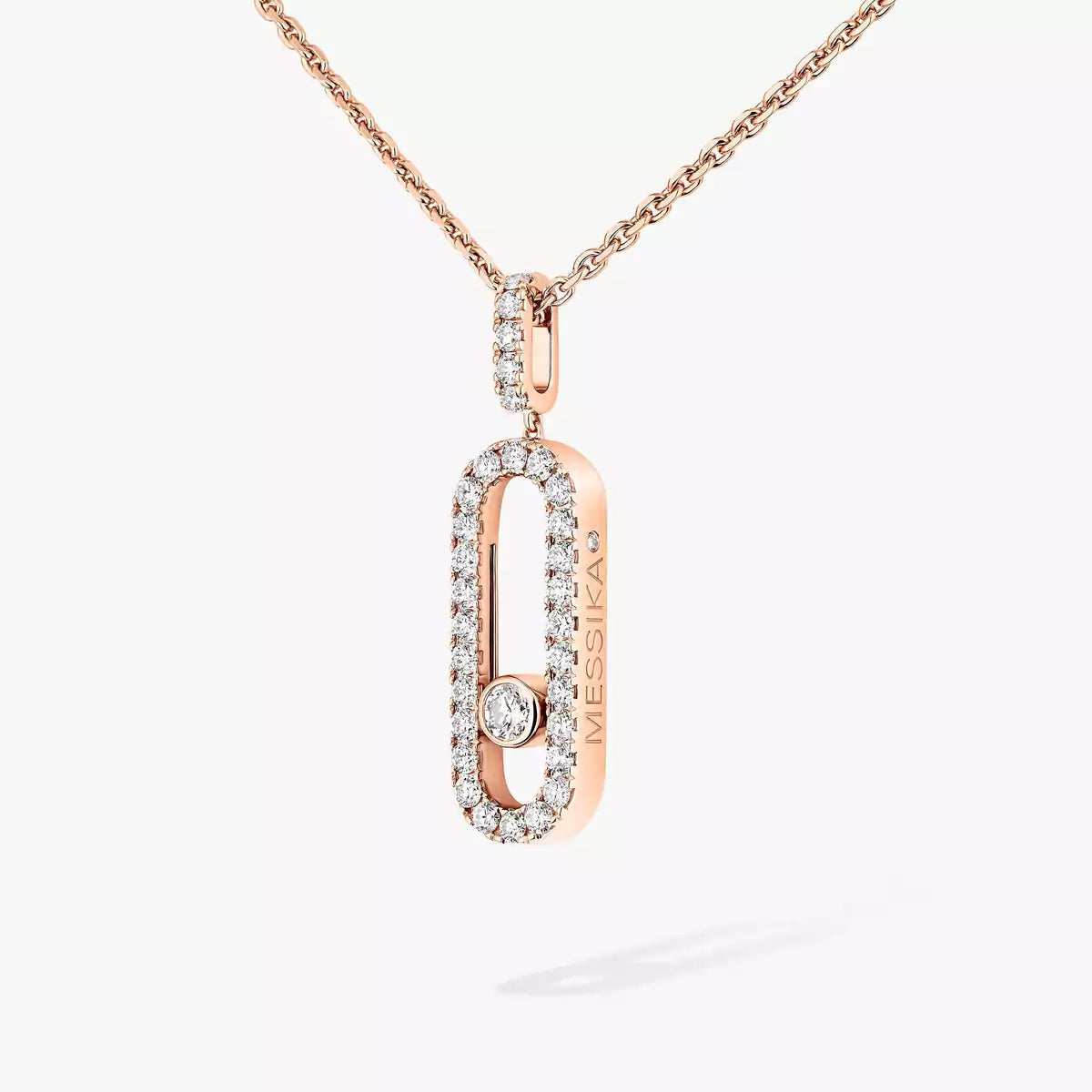 [Eterna Jewels]Move Uno Diamond Necklace in Rose Gold