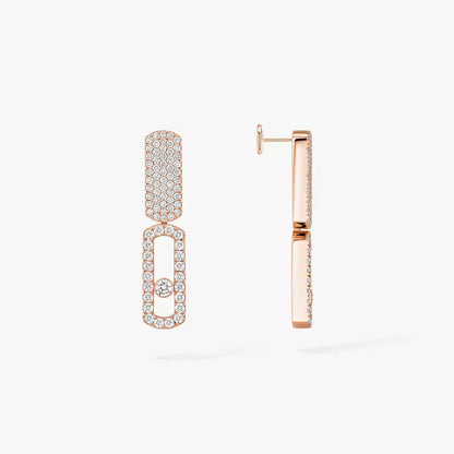 [Eterna Jewels]Imperial Move SM Diamond Earrings